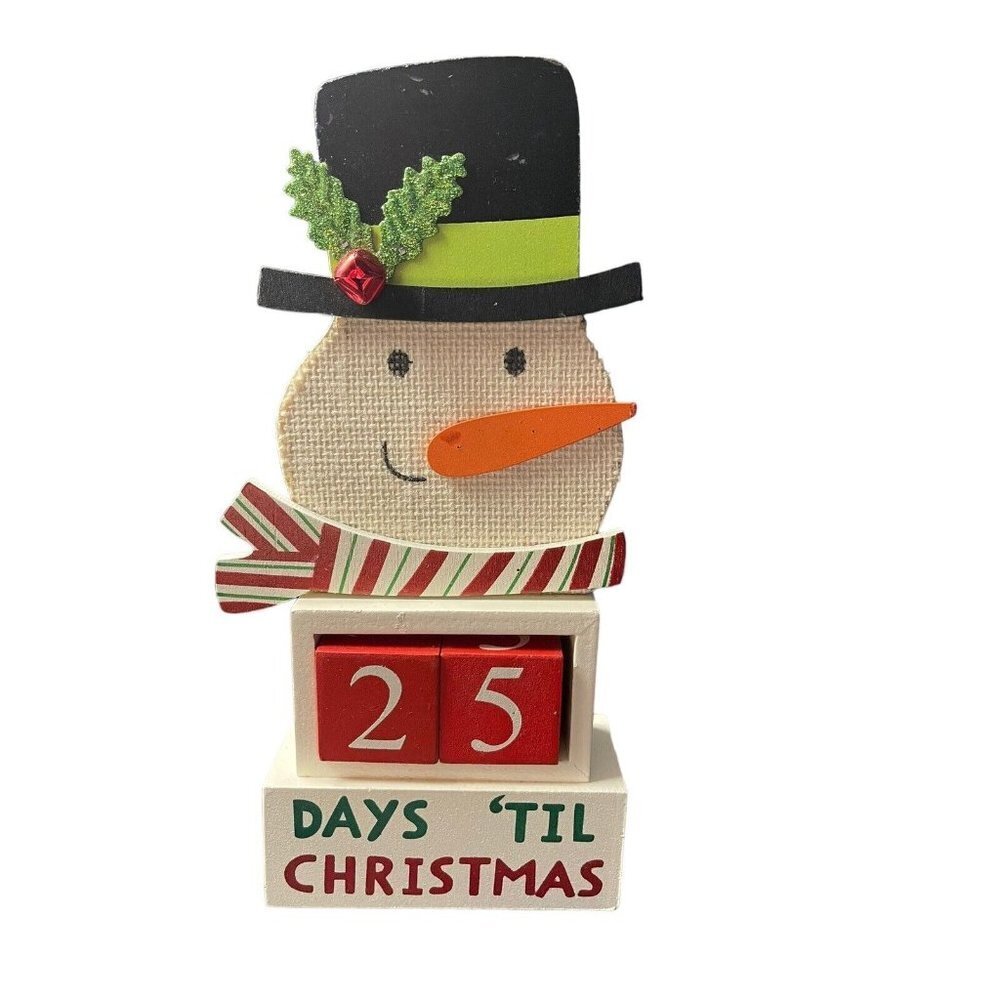 Walgreens Snowman Countdown To Christmas Blocks‎